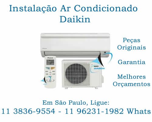 instalação ar-condicionado Daikin