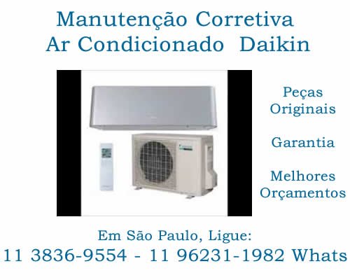 manutenção corretiva ar-condicionado Daikin