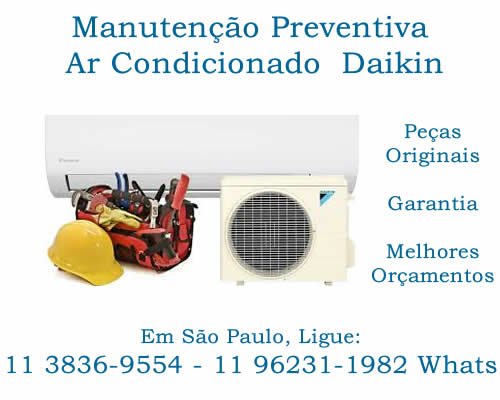 manutenção preventiva ar-condicionado Daikin
